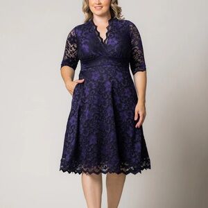 Kiyonna NWT Mon Cherie Lace Dress- Size 4X